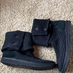 Black Sweater UGG Boots Classic Cardy